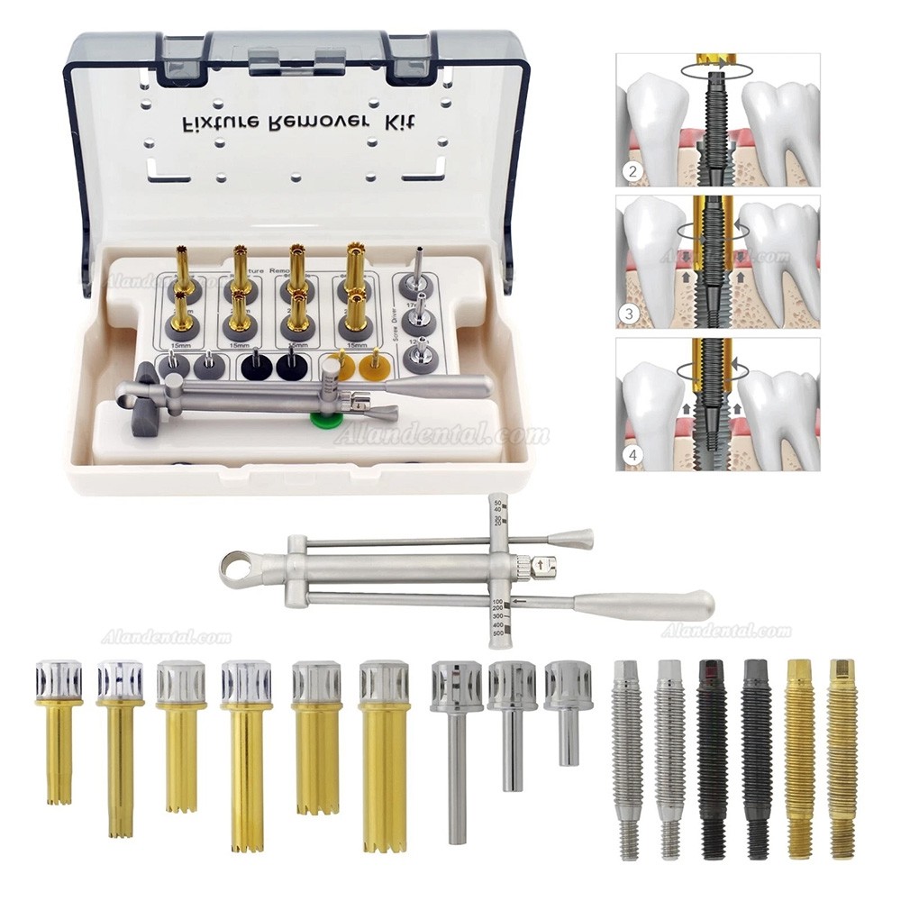 Dental Implant Fixture Removal Kit Neobiotech FR Remover Screw Torque Ratchet